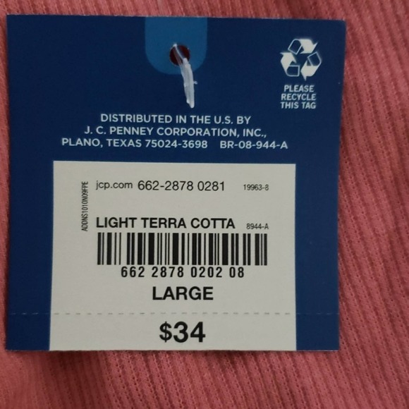 NWT light terra cotta cropped shirt - Picture 3 of 4